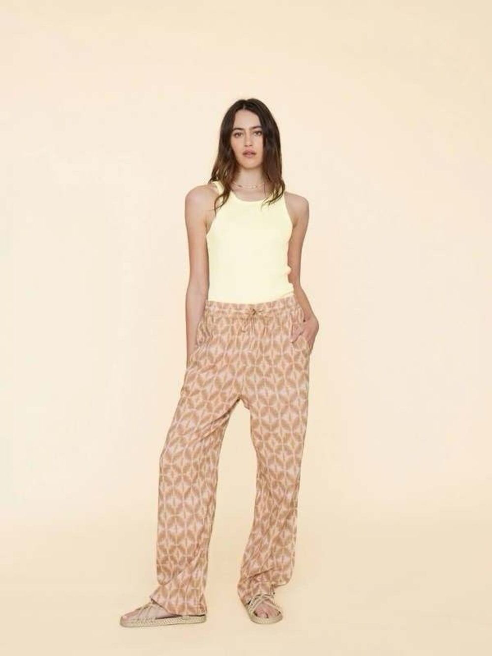 Xirena Atticus Pant Lightweight Linen Straight Leg Honey Twinkle XL